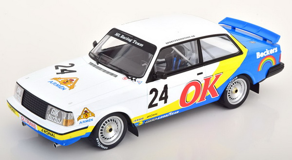 volvo 240 turbo #24 "m&l racing sweden" andersson dpm nürburgring 1985 18RMC105A Модель 1:18
